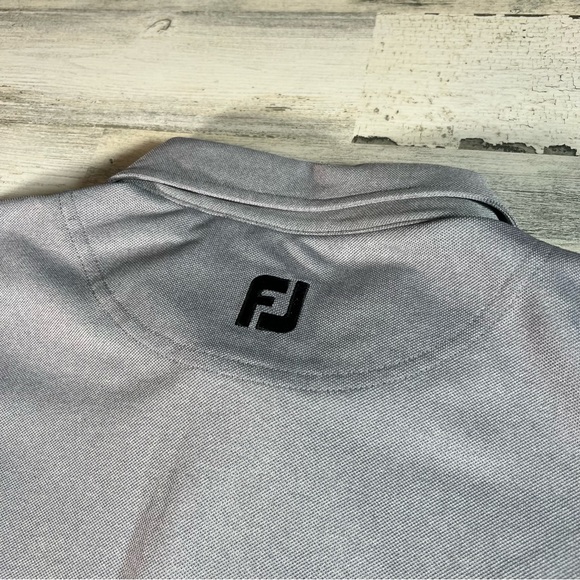 FootJoy Men’s Performance Golf SS Polo Shirt Gray Size 2XL XXL - Picture 3 of 6